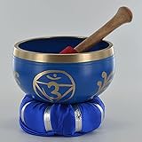 Klangschale mit 3. Auge, Chakra, Heimdekoration, Höhe: 11 cm