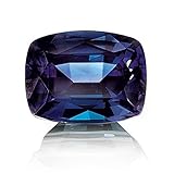 EVERYTHING GEMS Alexandrit-Stein, 12,25 Ratti, 11,60 Karat, original zertifizierter echter Chrysoberyll-Stein, Laboranbau, Farbwechselstein, Alexander-Edelstein, Edelstein, Alexandrit