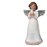 Guardian Angel Statue, Schutzengel, Glücksbringer, Die einzigartige Kombination aus Segensengel und Glücksmünze eignet Sich für Thanksgiving, Weihnachten, häusliche Dekoration, Dekorationsgegenstände