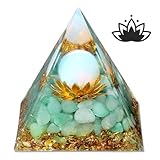 XIANNVXI Kristalle Pyramide Orgonit Grün Aventurin Edelsteine Heilkristalle Lotus Pyramiden Positive Energie Spirituelle Pyramide Inspirierend Erfolg Geschenke