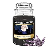 Yankee Candle Duftkerze im Glas (groß) | Midsummer's Night | Kerze mit langer Brenndauer bis zu 150 Stunden | Perfekte Geschenke für Frauen
