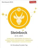 Steinbock Sternzeichenkalender 2025 - Tagesabreißkalender - Ihr Horoskop für jeden Tag: Tischkalender 2025 mit täglichem Horoskop. Kleiner Kalender ... die Sterne (Sternzeichenkalender Harenberg)