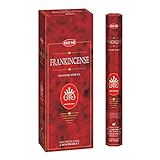 Frankincense - Box of Six 20 Sticks Tubes, 120 Sticks Total - HEM Incense From India by Hem