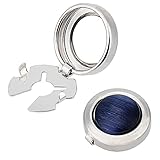 NICENEEDED Knopfbezüge Für Herren Vintage Manschettenknöpfe Für Herrenhemd Schwarzer Onyx Knopfabdeckungen Manschettenknöpfe Runde Retro Muster Geschnitzt