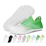 Orgonite Barfußschuhe Damen Herren Barfuss Schuhe, Atmungsaktiv Schnell Trocknend Wasserschuhe, rutschfeste Surfschuhe Badeschuhe Unisex Barfussschuhe für Beach Wandern