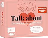 Edition Michael Fischer Kartenspiel: Talk About – Das Kommunikationsspiel für Paare: Sex, Zukunft, Werte, Glück, Gefühle und mehr – 110 Karten und Anleitungsheft