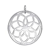 Materia Blume des Lebens Silber 925 Anhänger - Damen Schmuck rhodiniert KA-278-Silber