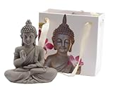 Buddha, Figur klein mit Geschenktasche, 5 x 5,5