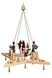 Rudolphs Schatzkiste Lichterkranz Adventskranz Stern mit Engel und Bergmann BxT = 50x50cm NEU Adventskranz Kerze Kerzenleuchter Leuchter Wachskerze Kirche Holz Weihnachten Seiffen Erzgebirge Deko