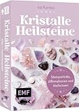 Kartenbox: Die Kraft der Kristalle und Heilsteine: 64 Karten mit Steinporträts, Affirmationen und Heilwissen