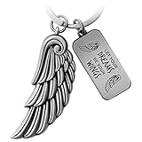 FABACH Engelsflügel Schlüsselanhänger Wing - Glücksbringer Schutzengel Feder Engel Schlüsselanhänger Flügel - Engelsflügel Anhänger Flügel - Let Your Dreams Be Your Wings