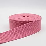 Leduc 5 m GurtBand aus schwerem Baumwolle, Rosa (21) 3 cm