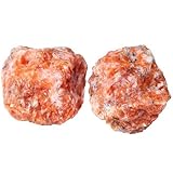 QINJIEJIE Sonnenstein Große Stein 2 Stück 100% Natursteine Kristalle Heilsteine Raw Steine Premium Wasserstein für Meditation Reiki Dekosteine