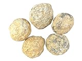 Steinfixx Geoden Set in Tennisballgrösse I 5 große Geoden I je 6-7 cm und gesamt 1000-1250 Gramm zum selber aufbrechen - mit Anleitung und Erklärung I Marokko