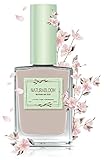 NATURABLOOM Nagellack schnelltrocknend beige (Moon Dust) - natürlicher Nagellack mit veganer Formel - atmungsaktiv, nachhaltiger und langanhaltend, 14 ml