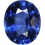 Abhinav Gems - Natürlicher blauer Saphir (NEELAM/NILAM Stein) zertifiziert 6,50 Karat, Premium-Qualität, Original, Energie, wunderschön, lose für Männer und Frauen, Edelstein, Loser Edelstein, Blauer