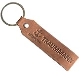 ANKERPUNKT Geschenke für Männer Schlüsselanhänger Traummann - Geschenk Freund, Partner zum Jahrestag, Geburtstag, Weihnachten Liebe - dunkelbraun Leder Made in Germany
