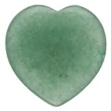 Kleines Edelsteinherz aus echtem Naturstein | 2x2 cm, poliert & handgefertigt | Ideal als Handschmeichler, Taschenstein Geschenk, Dekoration oder spiritueller Begleiter (Aventurin, grün)