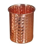 Copper Handgefertigte Becher aus reinem Kupfer für Wasser, Indienstil, Kupfer, 2er-Packung
