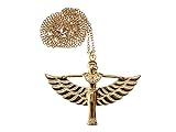 Miniblings Ägypten ISIS Flügel Göttin Gottheit Halskette Gold- Handmade Modeschmuck I Kette mit Anhänger Länge: 60cm - Ägyptisch Widergeburt