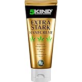 5kind Extra Stark Hanfcreme 100 ml – Hochdosiertes Hanf Gel und Arnikacreme – Wirkt gegen Rückenbeschwerden & Muskelkater, beruhigt Füße, Knie, Nacken, Schultern – Mit natürlichen Extrakten
