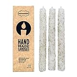AROMASENSES - Handgefertigte Salz und Kräuterkerzen - (2 cm x 20 cm) - 3 Stück