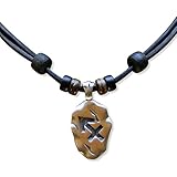 HANA LIMA 1 von 12 Sternzeichen Tierkreiszeichen an verstellbarer Halskette Horoskop Horoscope Lederkette Surferkette I - Schütze (Sagittarius) / 23. November - 21. Dezember