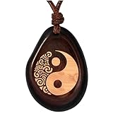 Amarumi Yin & Yang Anhänger aus Taguanuss – Symbol für Gleichgewicht, Harmonie und Einheit