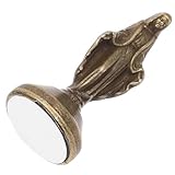 GETAJGHSD Marienstatue Aus Messing Klein Für Auto Büro Zuhause Religiöse Dekoration Sammlerstück Tischornament Katholisch Maria-Figur Armaturenbrett-dekor