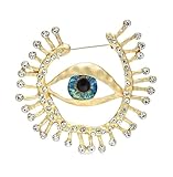 Brosche Schmuck Auge der Vorsehung Sonne Gott Stahl vergoldet, normal, Edelstahl