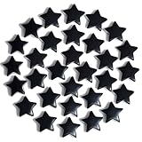 AWARDSEN 20 PCS Sternkristall, Schwarzer Obsidian Heilsteine Kristalle Set, Edelsteine Steine GlüCkssteine Kristall Star Crystal für Reiki Ornamente und Meditation