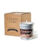 M&SENSE Kaffee Duftkerzen im Glas, Macchiato Duftkern 200g, Brenndauer bis 48 Std. Vegan Natürliche Sojakerze, Duftkerze mit Kaffee für Kaffeeliebhaber, Männer, Frauen