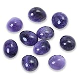 Nvzi 10 Packungen Amethyst Stein, Handschmeichler Stein, Kristalle Heilsteine, Gepolijste Trommelstenen, Chakra Steine, Trommelsteine Mischung, Halbedelsteine Mischung, Glückssteine für Kinder