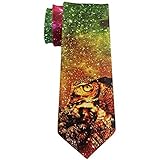747 Galaxy Zen Weisheitseule Herren Satin Krawatte Elegant Herren Krawatte Casual Hochzeitskrawatte Für Festliche Büro Business