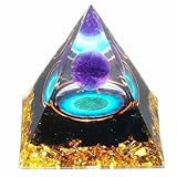 XIANNVXI 2.4' Große Kristalle Pyramide Amethyst Stein Obsidian Edelsteine Natürliche Heilsteine Pyramiden Reiki Spirituelle Geschenke für Frauen Männer