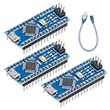 Nano-V3-mega328 Entwicklungsboard mit 328P Chip Binghe 3 Stück Nano Mainboards mit CH340G chip mit USB Kabel 5V 16M Mikrocontroller Type-C Interface Kompatibel mit Arduino Nano