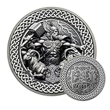 Nordische Wikinger Thor Münze, Einzigartige Viking Challenge Coin, Mächtiger Wikinger Geschenke Für Talisman, Perfektes Geschenk Für Männer, Frauen Und Kinder, Sammlerstück Und Dekoration