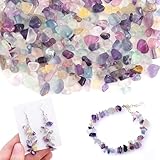 DAHI 450 Fluorit Perlen zum Auffädeln, Kristalle Perlen, Kristall Steine, Unregelmäßig, DIY Edelsteine für Armbänder, Ketten, Ohrringe, Schmuck Machen, Crafting, Natürlichen, 5 bis 8 mm, 100.01 Gramm