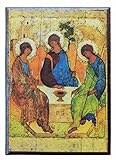 HEILIGE DREIFALTIGKEIT (DREI ENGEL, AUS DER GASTFREUNDSCHAFT ABRAHAMS)-griechisch-byzantinisch-orthodoxe Ikone