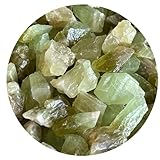 GAF TREASURES Großhandel Calcit Roh-Natursteine, rohe Calcit-Kristalle (grüner Calcit, 0,1 kg)