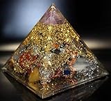 Orpanit® Orgonit Amethyst Pyramide XL Pyramide in Pyramide I 100% echter Orgonit I Schutz gegen EMF, 5G, Haarp, Funkstrahlung I echte Orgonenergie für mehr Harmonie I Gesundheit I Heilsteine !