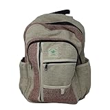 Hanf-Rucksack – langlebiger, nachhaltiger und stilvoller Tagesrucksack für Damen und Herren – leicht, perfekt für Reisen, Wandern, Schule oder Arbeit, umweltfreundlich, authentisch handgefertigt in