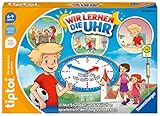 Ravensburger tiptoi® Spiel 00126 - Wir Lernen die Uhr - interaktives Lernspiel ab 6 Jahren, mit digitaler und analoger Uhr zum selbst einstellen