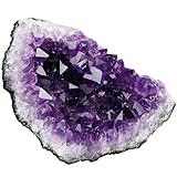 Nupuyai Natürliche Amethyst Druse Rohstein Unregelmäßig Kristall Cluster Drusenstück Reiki Heilstein Dekoration