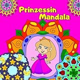 Prinzessin Mandala: Große, handgemalte Mandalas zum Ausmalen für Kinder ab 6 Jahren