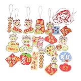 Cabilock 18stücke Hängende Ornamente Für Chinesisches Neujahr Anhänger Mit Schlangenmotiv Für Wohnzimmer Und Pflanzendekoration Schafft Eine Festliche Atmosphäre