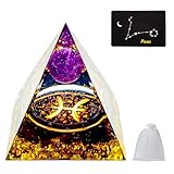 VBNZBK Orgonit Pyramide Kristalle Pyramide Groß Edelsteine Pyramiden Sternzeichen Esoterik Sternzeichen Geschenke 12 Constellation, Meditation Deko Esoterik Deko (Fische)