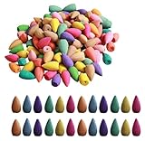 300 Stück Reverse Wasserfall Kegel,RäUcherkegel,RäUcherkegel RäUcherstäBchen,Rückfluss räucherkegel vanille,Natürliche Rauchkegel,für Backflow, Rückfluss Räuchergefäß, Brunnen (gemischt)