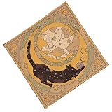 Tarots Tischdecke, Altartuch, Mond, Katzen, Muster, Astrologie, Tischdecke, Wahrsagungen, Karte, Wandteppich, Wanddekoration