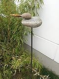 Zen Man Edelrost Gartenstecker Rost Gartenskulptur aus Stein Garten Figure Handarbeit H120*16 * 8cm 101587